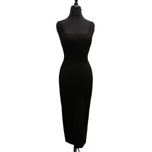 LPA Long Black Dress XS Sleeveless Minimalist Maxi